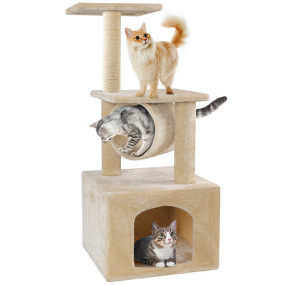BEAU JARDIN 36 Inch Cat Tree Condo Furniture Scratcher-Pet Supplies-Amagabeli