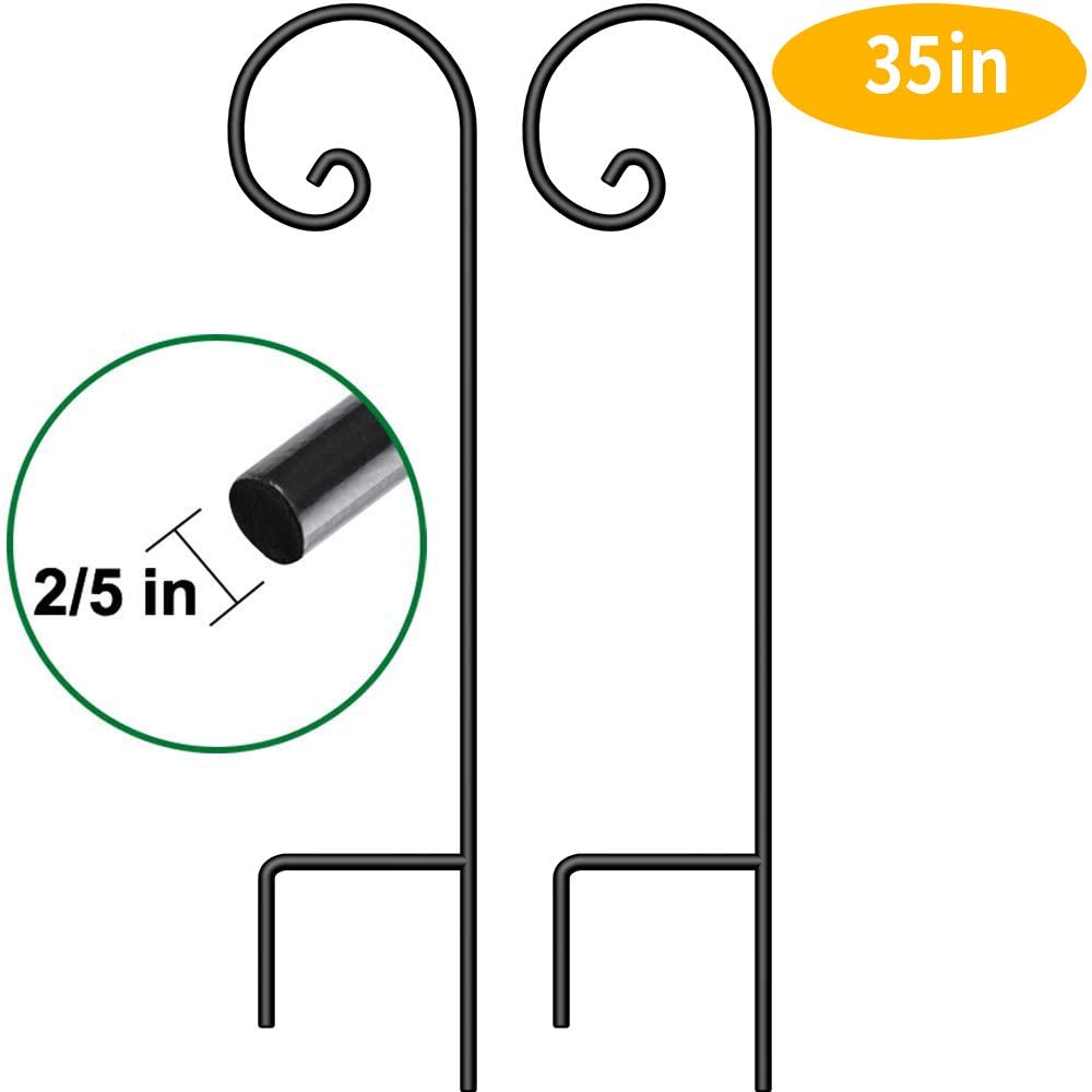 Arlmont & Co. 35 Inch Shepherd Hook Gardern Plant Hanger Bird Feeder Pole Metal Hanger Hook W111745482 Arlmont & Co. 35 Inch Shepherd Hook Gardern Plant Hanger Bird Feeder Pole Metal Hanger Hook W111745482