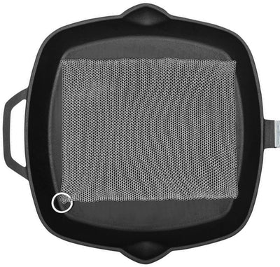 Amagabeli 7”x7” Cast Iron Cleaner Mesh Premium 316 Stainless Steel Small Rings with 3.8mm Opening Chainmail Scrubber for Cast Iron Pans Pre-Seasoned Pan Dutch Oven Waffle Iron Pans Skillet Cleaner-Cleaning Tools-Amagabeli