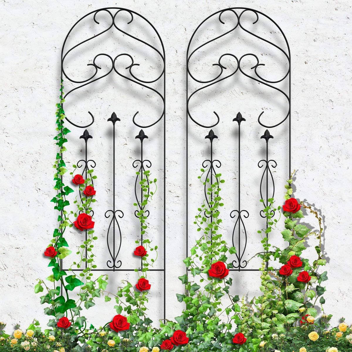 Amagabeli Garden & Home Garden Trellis for Climbing Plants Iron Support 60