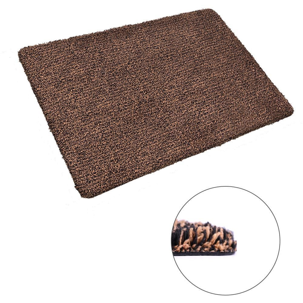 Doormat Super Absorbs Mud Mat Machine Washable Non-Slip Rubber Backing  Clean Mat for Front Door