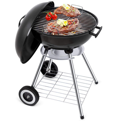 Portable Charcoal Grill for Outdoor BBQ Grilling | 18 inch Barbecue Grill by BEAU JARDIN-Grills & Outdoor Cooking-Amagabeli
