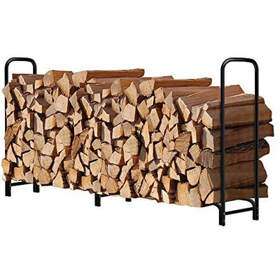 8ft Fireplace Logs Rack Fireplace by Amagabeli-Firewood Rack and Cover-Amagabeli