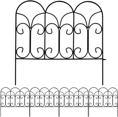 Amagabeli Garden & Home Decorative Garden Fence GFP004 Rustproof 18in x 7.5ft Metal Fence by Amagabeli-Decorative Fences-Amagabeli