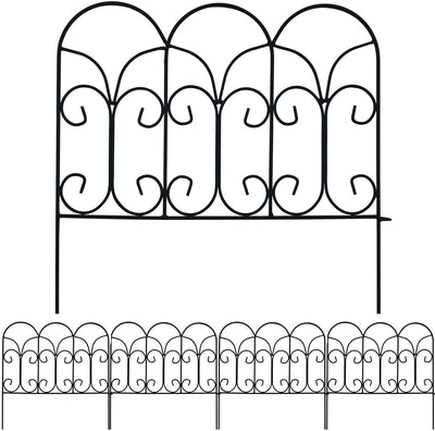 Amagabeli Garden & Home Decorative Garden Fence GFP004 Rustproof 18in x 7.5ft Metal Fence by Amagabeli-Decorative Fences-Amagabeli