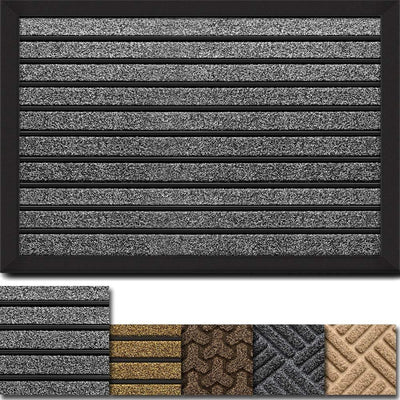 Amagabeli Large Outdoor Door Mats Rubber Shoes Scraper 36" x 24" for Front Door Entrance Outside Doormat-Doormat-Amagabeli