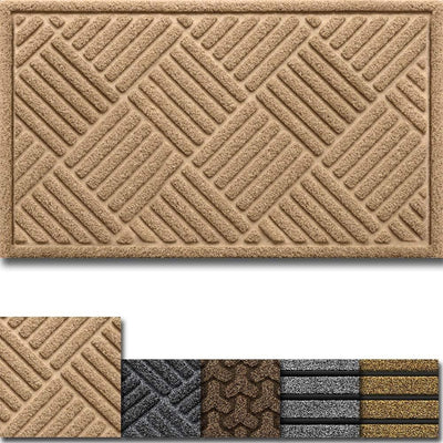 Amagabeli Outside Shoe Mat Rubber Doormat for Front Door 18"x 30" Outdoor Mats Entrance-Doormat-Amagabeli