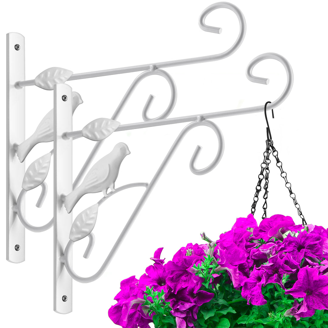 Amagabeli 2 Pack Hanging Plants Brackets 10'' Wall Planter Hooks Hange