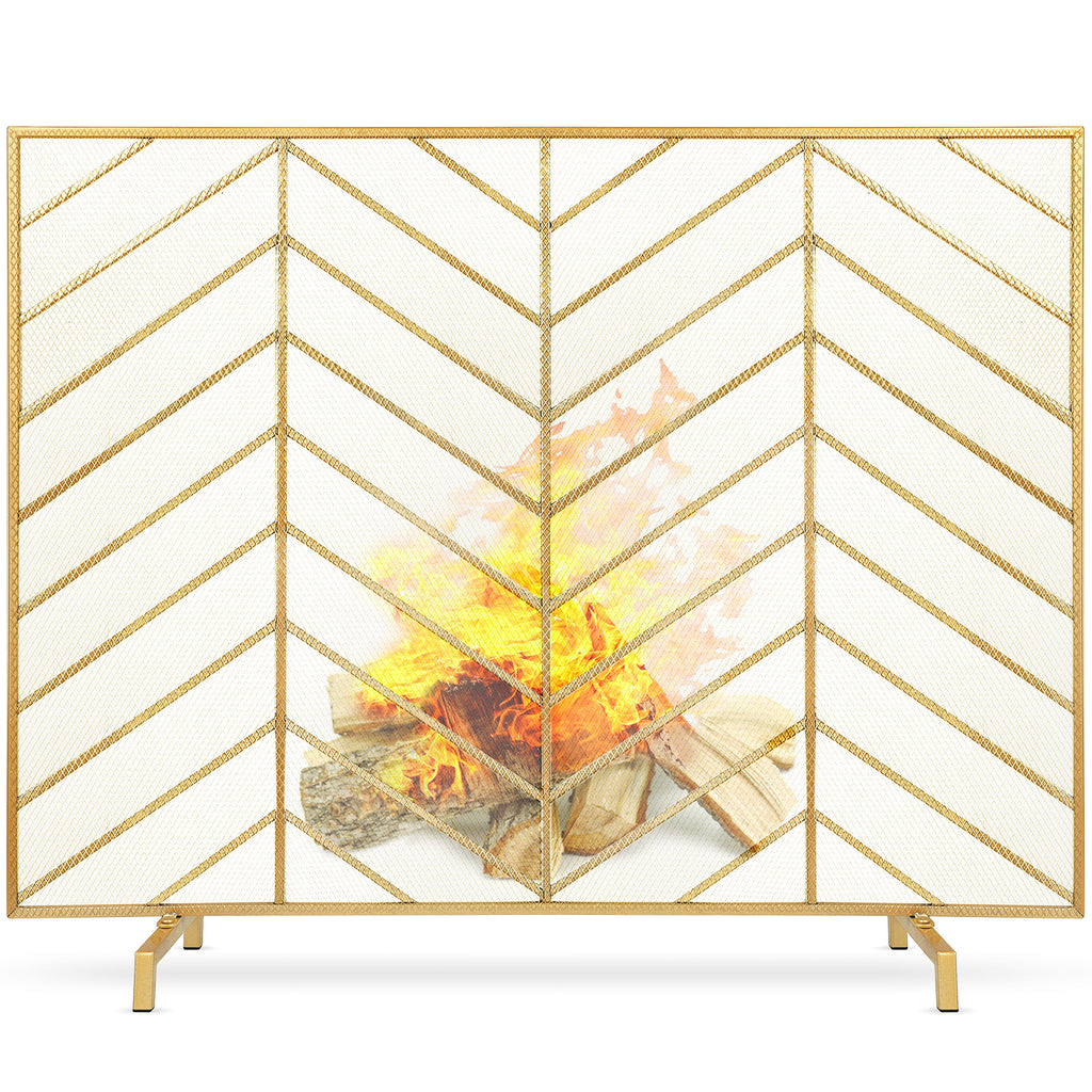 Amagabeli Fireplace Screen Single Panel
