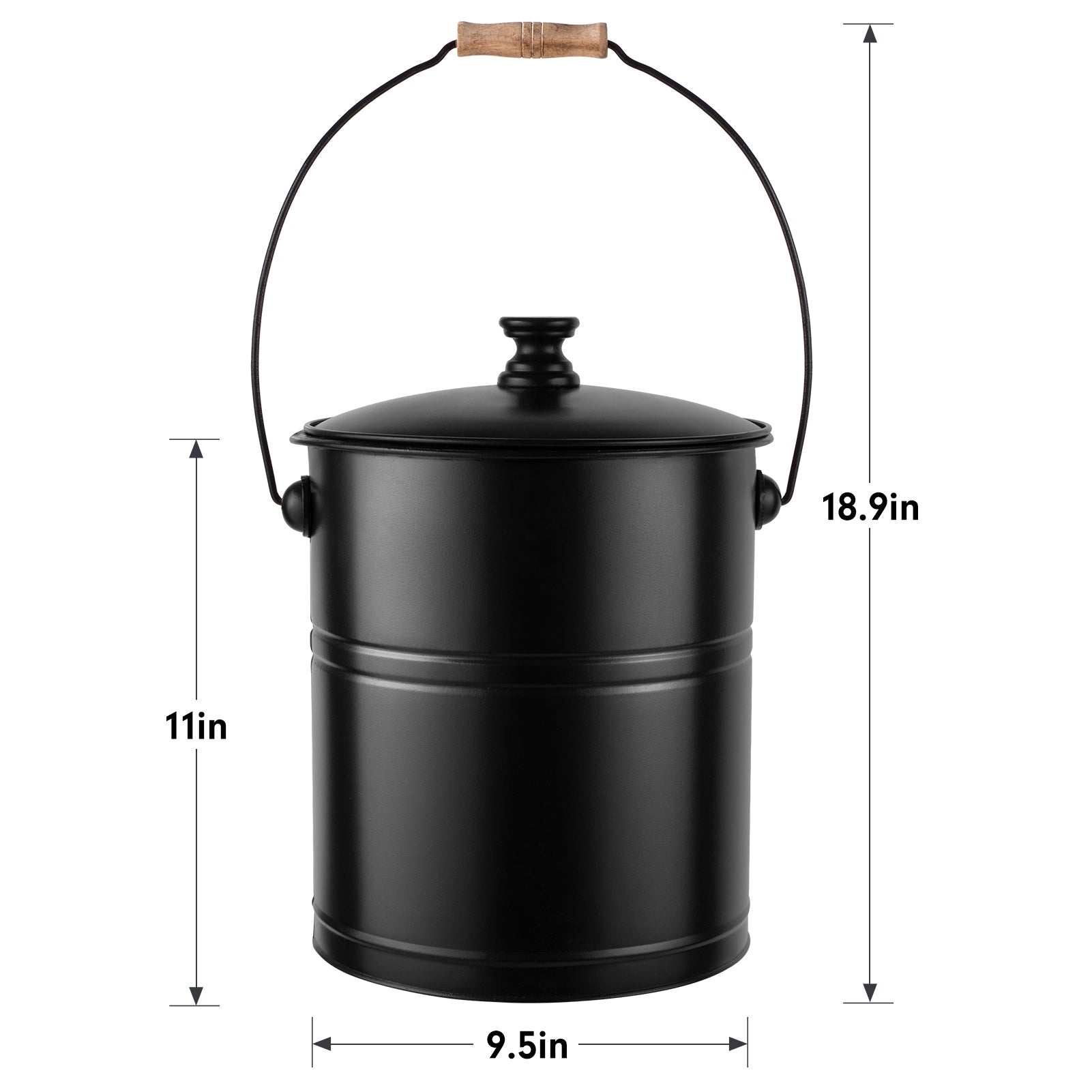 Rustic Ash Bucket Fireplace Ash Buckets – Amagabeli