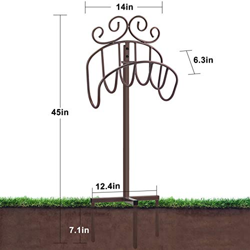Amagabeli Garden Hose Holder Holds 125ft Hose Rustproof Hose Hanger St