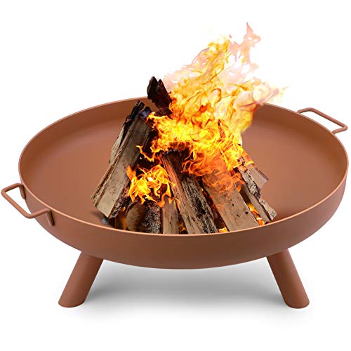 Amagabeli Fire Pit Outdoor Wood Burning Fire Bowl 30in BG414