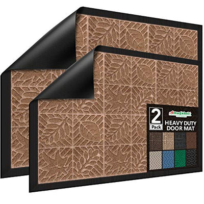 Amagabeli 2 Pack Outside Doormat for Front Door 18x 30 Outdoor Mats