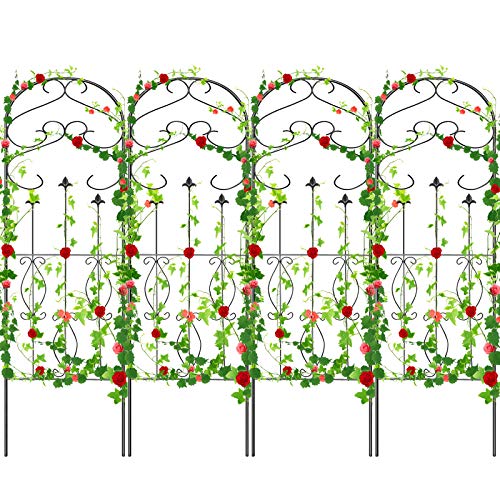 amazon trellis for climbing plants Amagabeli 4 Pack Garden Trellis 60