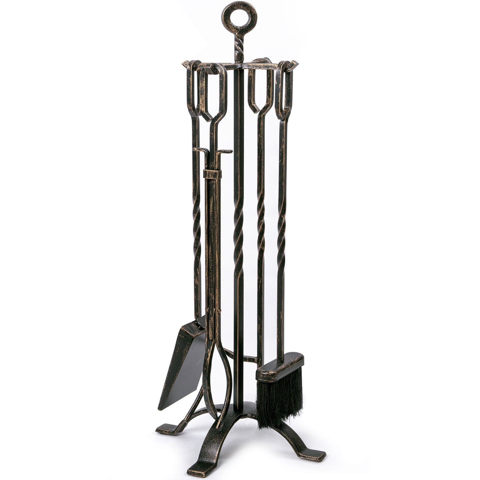 Amagabeli 5 Pieces Fireplace Tools Sets Wrought Iron Indoor
