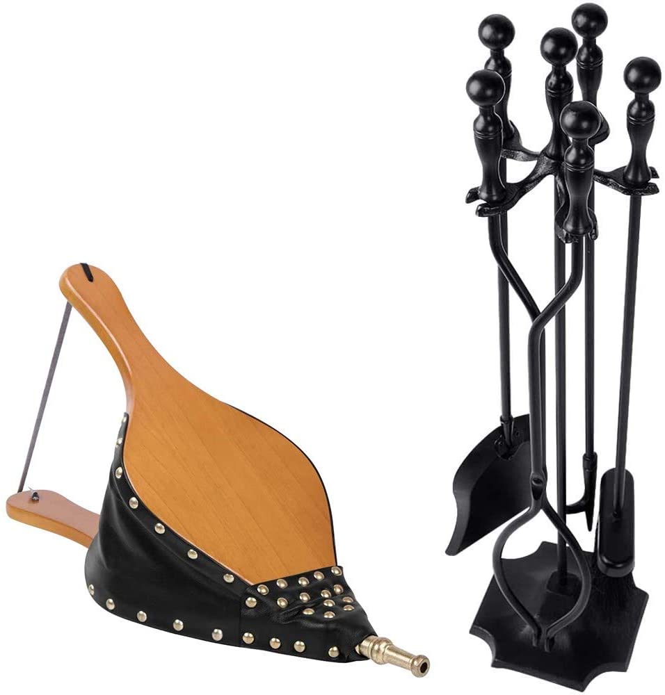 Amagabeli 5 Pcs Fireplace Tools Sets Bundle 19