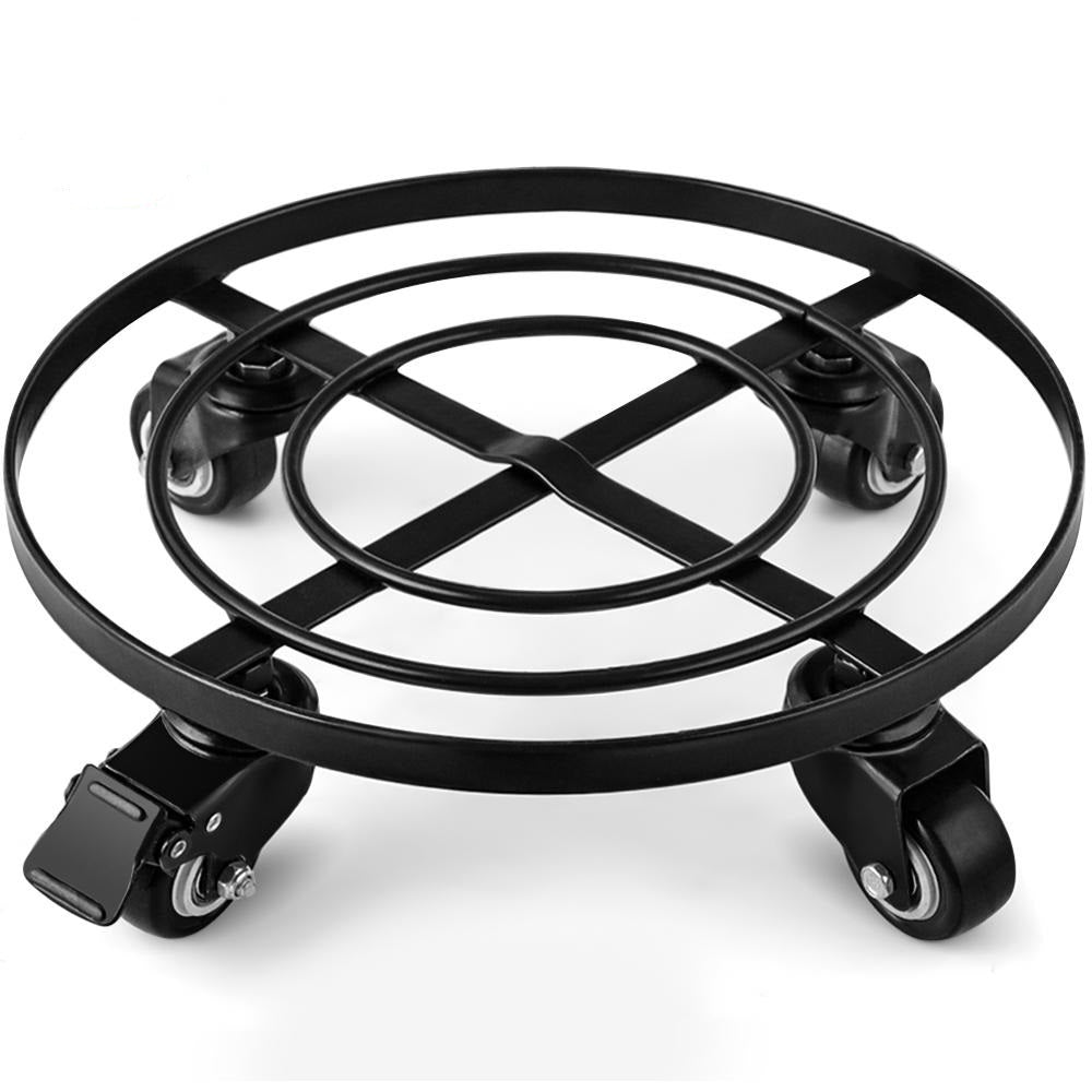 plant pot wheels outdoor Amagabeli 14" Metal Plant Caddy Heavy Duty Iron Potted Plant Stand Wit