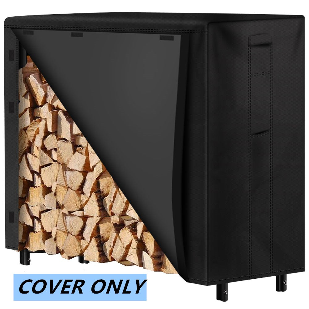 Amagabeli 4ft Firewood Log Rack Cover Weather Resistant Outdoor Waterp