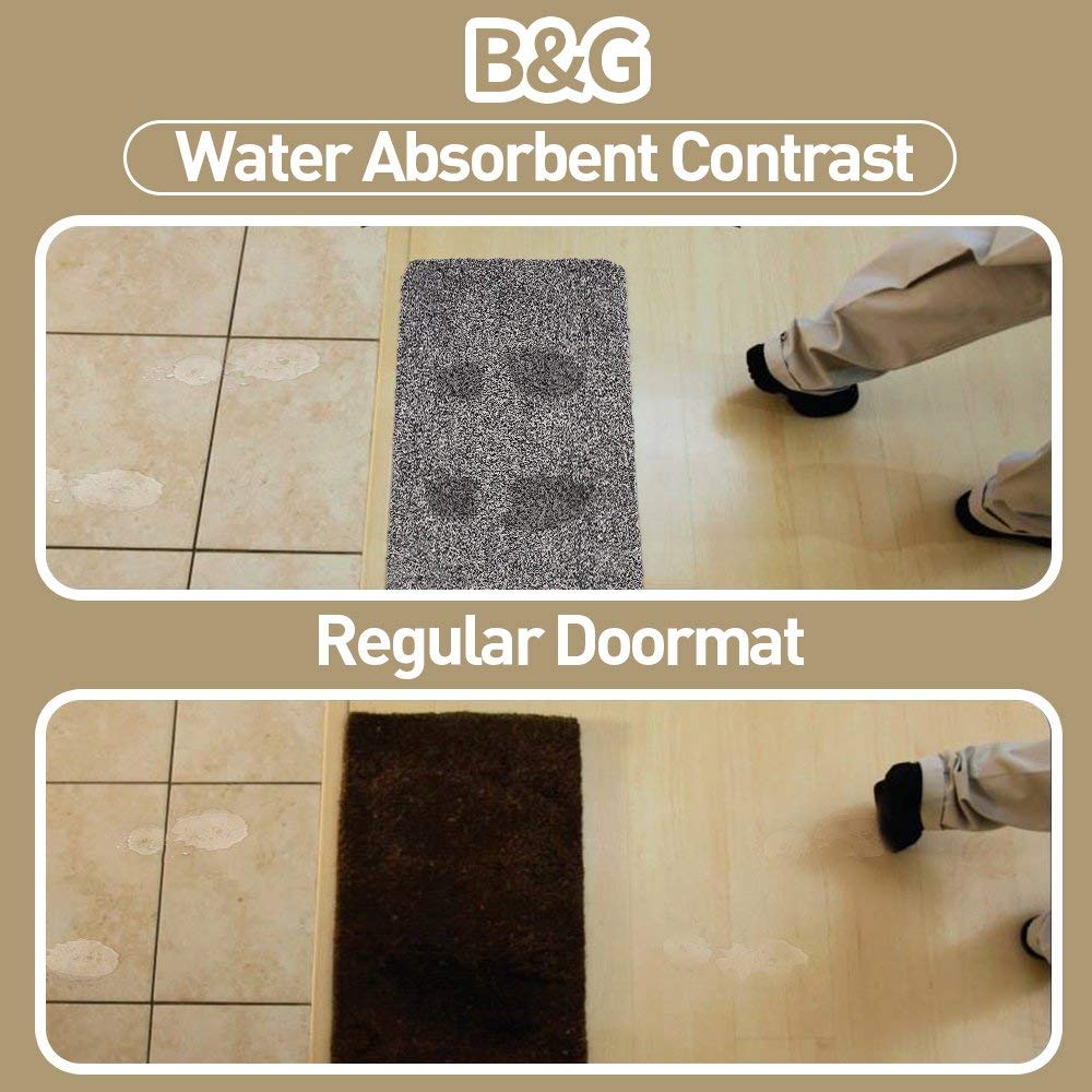 BEAU JARDIN Indoor Doormat Super Absorbent Mud Front Door Mat 36x24 –  Amagabeli