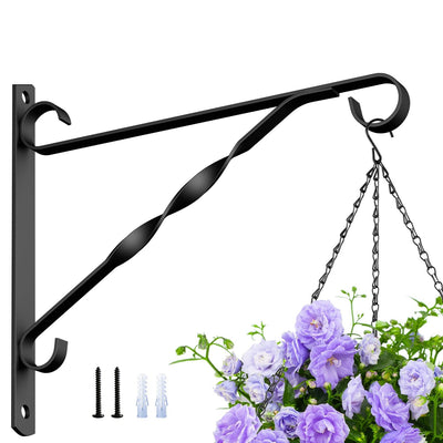 Amagabeli Hanging Plants Brackets 10'' Wall Planter Hooks Hangers for Flower Pot Bird Feeder Wind Chimes Lanterns Patio Lawn Indoor Outdoor-Plant Hook-Amagabeli